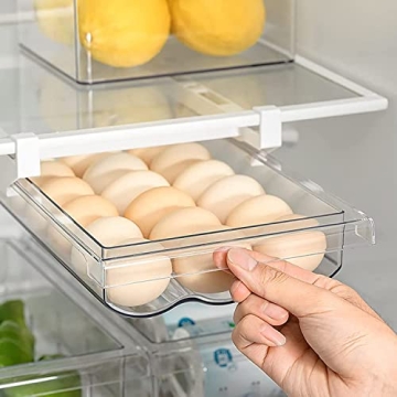 Fridge Egg Drawer Organizer Holder for 21 Eggs