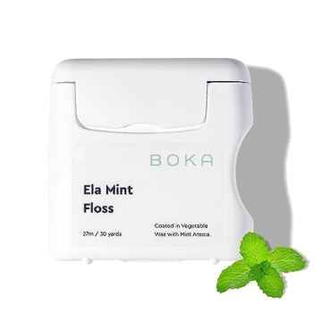 Boka Ela Mint Woven Dental Floss - Natural, Teflon-Free, Eco-Friendly 30 Yards