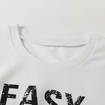 OMKAGI Women Long Sleeve Sweatshirts Graphic Print Crewneck Loose Pullover Tops