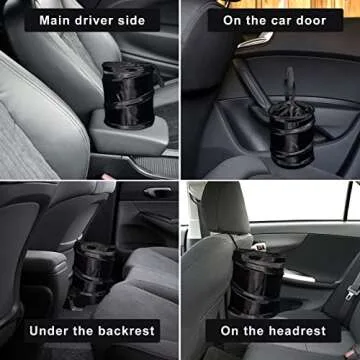 RENZHICHU Mini Car Trash Can - Cute, Space-Saving Organizer