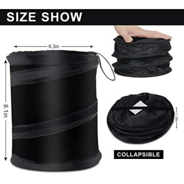 RENZHICHU Mini Car Trash Can - Cute, Space-Saving Organizer