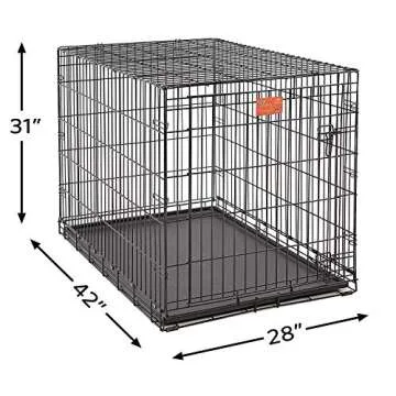 MidWest Large Dog Crate - Safe & Portable Dog Housing