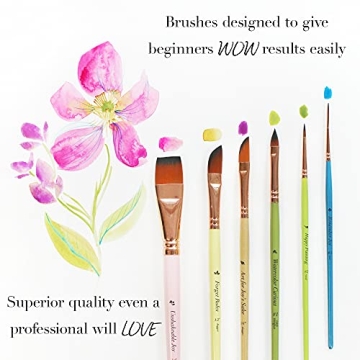 Travel Watercolor Brushes Set of 6 for Artists