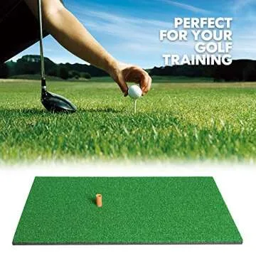 TRUEDAYS Golf Mat for Indoor & Outdoor Golfing Practice