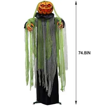 Halloween Decorations Outdoor - 6 Ft. Large Animated Root of Evil Prop with Spooky Sound - Sound & Touch Activated Sensor - Animatronic Scary Props Decor for Home Party Indoor Outside Yard Decoration