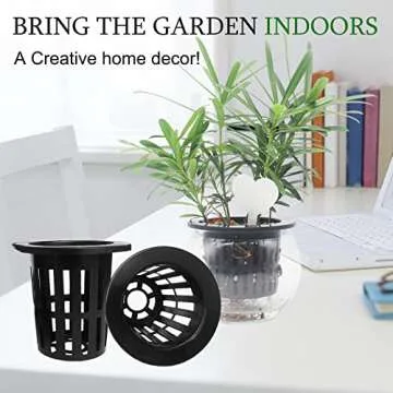 Tmtamye 100 Pack 2 Inch Hydroponics Net Pots Supplies