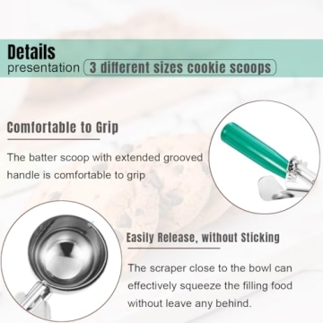 Saebye Cookie Scoop Set: Perfect for Baking & Desserts
