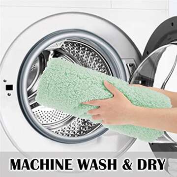 Soft & Absorbent Large Microfiber Bath Rug for Bathroom