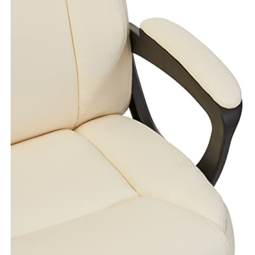 AmazonBasics Cream Mid-Back Office Chair with Armrest