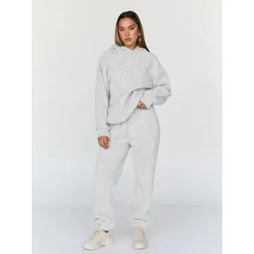 Trendy Queen Sweatsuits Women 2 Piece Outfit Two Piece Lounge Sets Hoodies and Sweatpants Fall Fashion Clothes 2025 Tracksuit