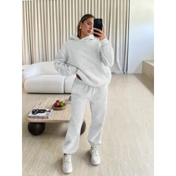 Trendy Queen Sweatsuits Women 2 Piece Outfit Two Piece Lounge Sets Hoodies and Sweatpants Fall Fashion Clothes 2025 Tracksuit
