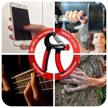 Ameri Fitness Hand Grip Strengthener Strength (Set of 2), Increasing Hand Wrist Forearm Trainer Exerciser; Adjustable Resistance (22~88 Lbs); Non-slip Gripper