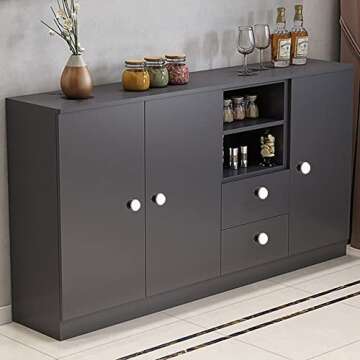 Marstree White Porcelain Ceramic Knobs DIY Door Drawer Cupboard Pull Handle Furniture Kitchen Handle Knobs and Pulls for Cabinets, Pack of 6