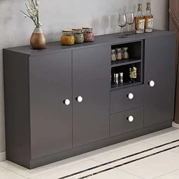 Marstree White Porcelain Ceramic Knobs DIY Door Drawer Cupboard Pull Handle Furniture Kitchen Handle Knobs and Pulls for Cabinets, Pack of 6