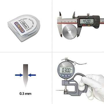 SOMOLUX Rotary Cutter Blades 45mm 10 Pack Refill Fits OLFA,DAFA,Truecut Replacement, Quilting Scrapb...