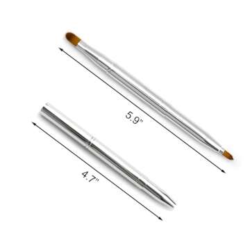 Quacc Double-ended Lip Makeup Brush for Lipstick & Gloss