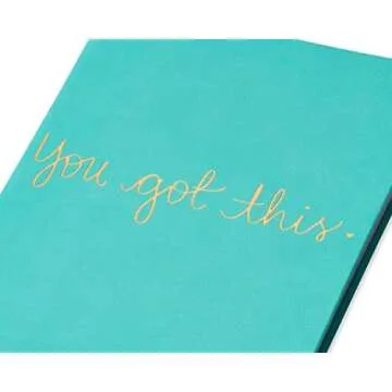 WORLD TRAVELER Eccolo Dayna Lee Collection Mint “You Got This” 8x6 Flexi-cover Journal/Notebook, Acid-free Lined Sheets
