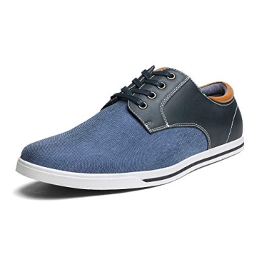 Bruno Marc Men's Oxfords Sneakers Casual Dress Shoes - Navy - Size 12 (RIVERA-01)