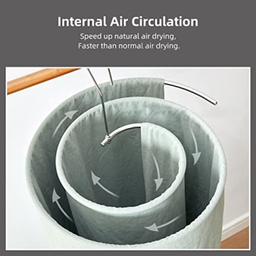 Space Saving WAIKAS 2-Pack Spiral Sheet Hanger