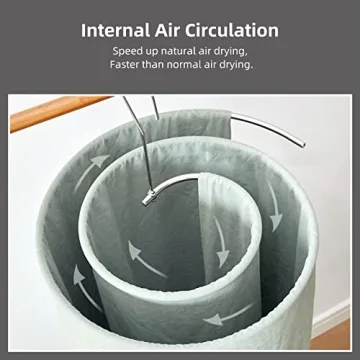 Space Saving WAIKAS 2-Pack Spiral Sheet Hanger