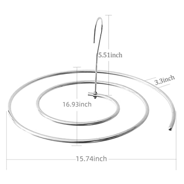 Space Saving WAIKAS 2-Pack Spiral Sheet Hanger