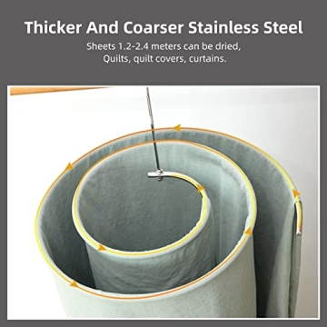 Space Saving WAIKAS 2-Pack Spiral Sheet Hanger