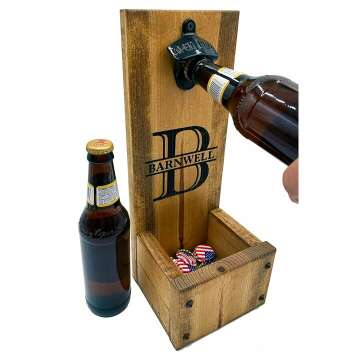 Personalized Bottle Opener with Cap Catcher for Gifts