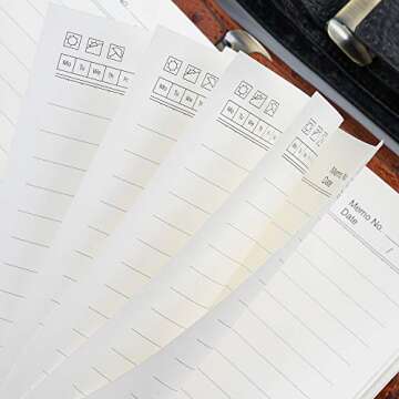 Moterm Lined Refills for Personal Ring- Undated Inserts Set of 2 (6.75 inch x 3.75 inch)