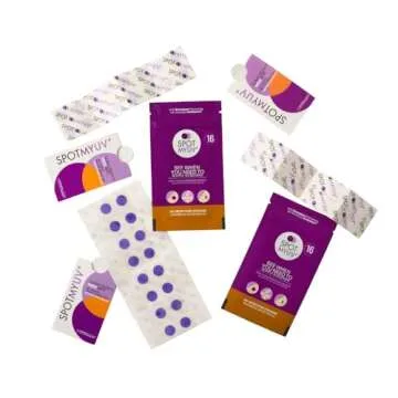 SPOTMYUV UV Detection Stickers for Sunscreen with Patented DERMATRUE SPF Sensing Technology | KNOW WHEN TO REAPPLY SUNSCREEN TO HELP PREVENT SUNBURN - 32 Count