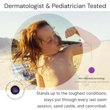 SPOTMYUV UV Detection Stickers for Sunscreen with Patented DERMATRUE SPF Sensing Technology | KNOW WHEN TO REAPPLY SUNSCREEN TO HELP PREVENT SUNBURN - 32 Count