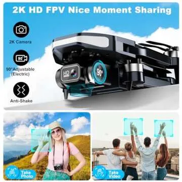 Foldable Drone for Adults with 2K HD Camera and FPV