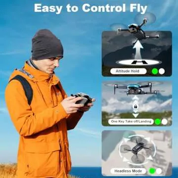 Foldable Drone for Adults with 2K HD Camera and FPV
