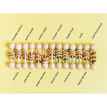Organic Wood Baby Rattle Teether Montessori Sensory Toy USA