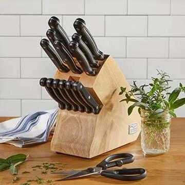 Chicago Cutlery 15-Piece Knife Set with Wood Block