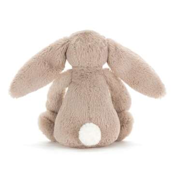 Jellycat Bashful Beige Bunny Stuffed Animal, Small, 7 inches