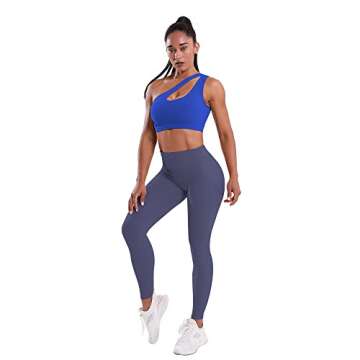 YOGASASA One Shoulder Sport Bra for Stylish Workouts
