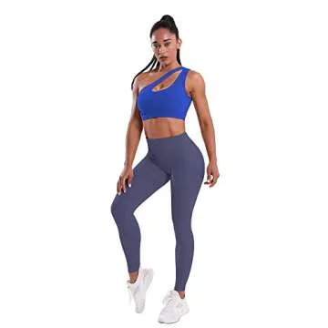 YOGASASA One Shoulder Sport Bra for Stylish Workouts