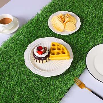 TURSTIN Artificial Grass Table Runner for Table Decor