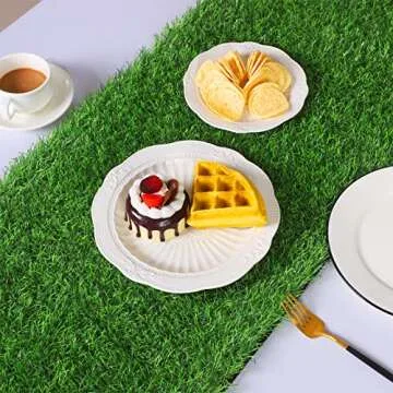 TURSTIN Artificial Grass Table Runner for Table Decor