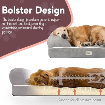 Friends Forever Large Orthopedic Dog Bed - Comfortable & Stylish