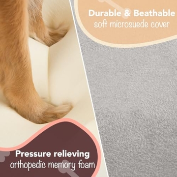 Friends Forever Large Orthopedic Dog Bed - Comfortable & Stylish