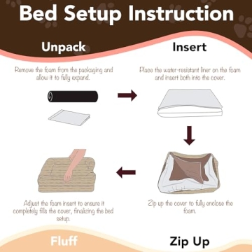 Friends Forever Large Orthopedic Dog Bed - Comfortable & Stylish