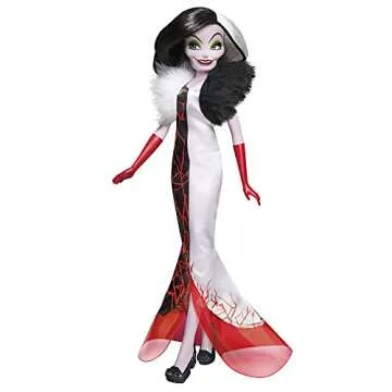 Disney Princess Villains Black and Brights Collection, Fashion Doll 4 Pack, Disney Villains Toy for Kids 5 Years Old and Up