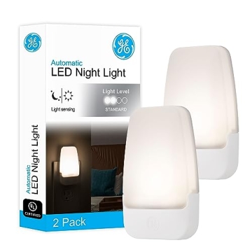 GE LED Night Light with Dusk to Dawn Sensor - 2 Pack