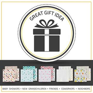 Soft Muslin Swaddle Baby Blankets - 3 Pack by Kadut Kids