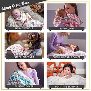 Soft Muslin Swaddle Baby Blankets - 3 Pack by Kadut Kids