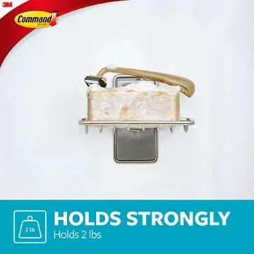 Command Soap Dish for Shower, Stylish and Damage Free