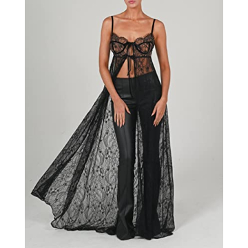 Sexy Sheer Mesh Beach Cover Up Dress for Women - MYBFYABO
