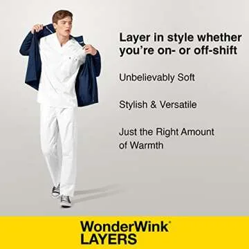 WonderWink Layers Women’s Silky Long Sleeve Tee — Yellow, Medium