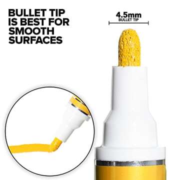 Krink K-42 12 Piece Paint Marker Set - Vibrant and Opaque Fine Art Paint Pen for Any Surface - Perma...